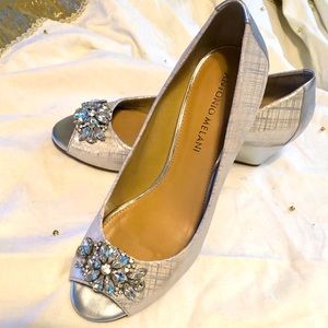 Antonio Melani - NEW Beaded Wedge Shoes Size 7M